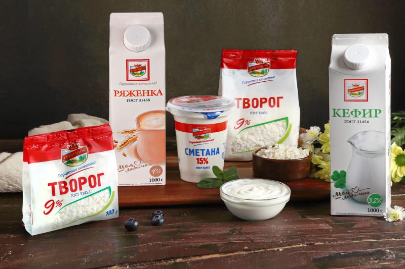 Продукты «ЕРМОЛИНО» с самым маленьким составом