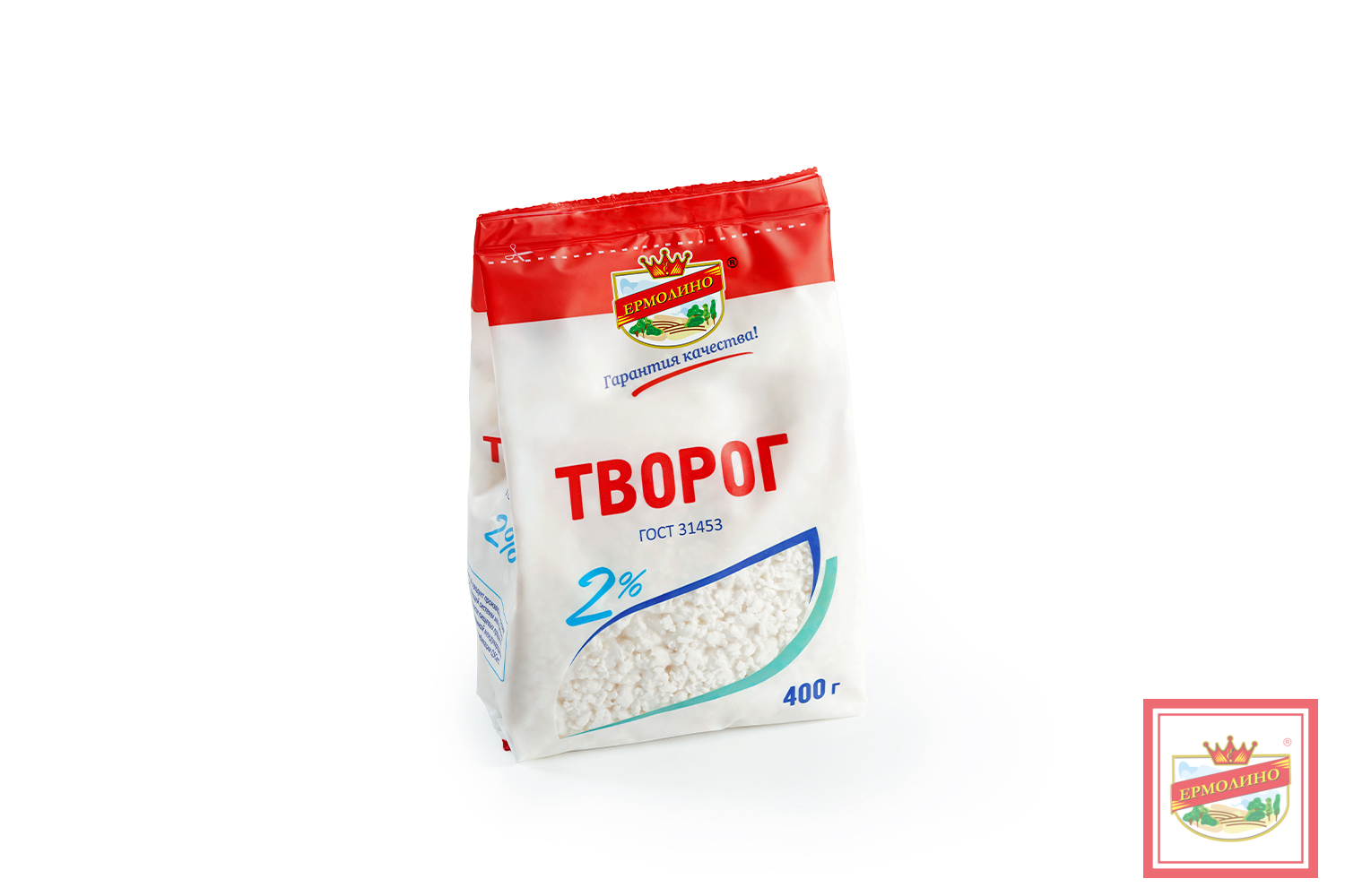 Творог, 2%, 400 г | Продукты Ермолино