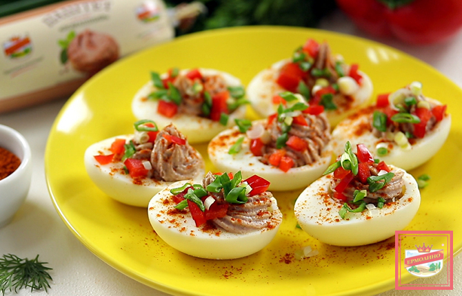 Фаршированные яйца, рецепты начинок – пошаговый рецепт приготовления с фото